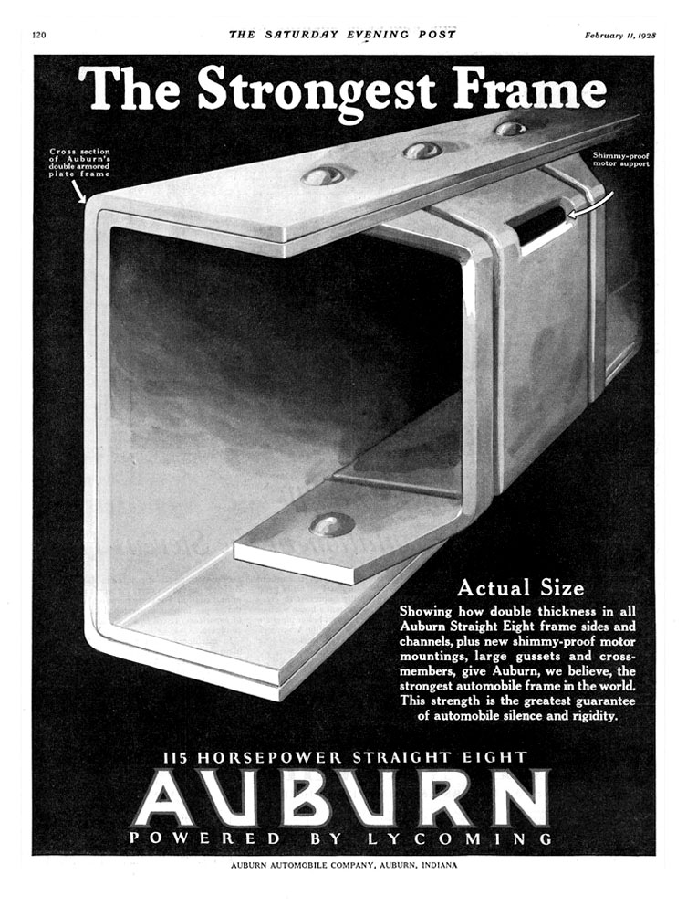 1928 Auburn Auto Advertising